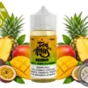 Ohmmm Zen Haus pineapple mango passionfruit vape juice with fresh tropical fruit.