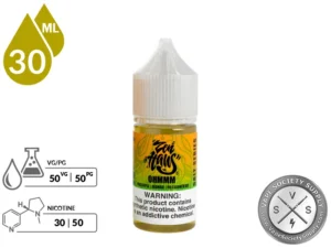 Ohmmm Zen Haus Salt 30ml nicotine salt vape juice with pineapple, mango, and passionfruit flavor.