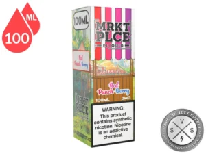 Red Punchberry THE STND by MRKT PLCE 100ml vape juice retail box.