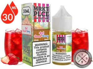 Red Punchberry THE STND by MRKT PLCE SALT with ruby red fruit punch and mixed berry flavor profile.