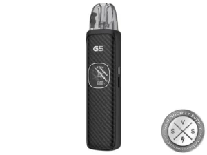 Black Carbon compact vape device with sleek carbon-inspired design