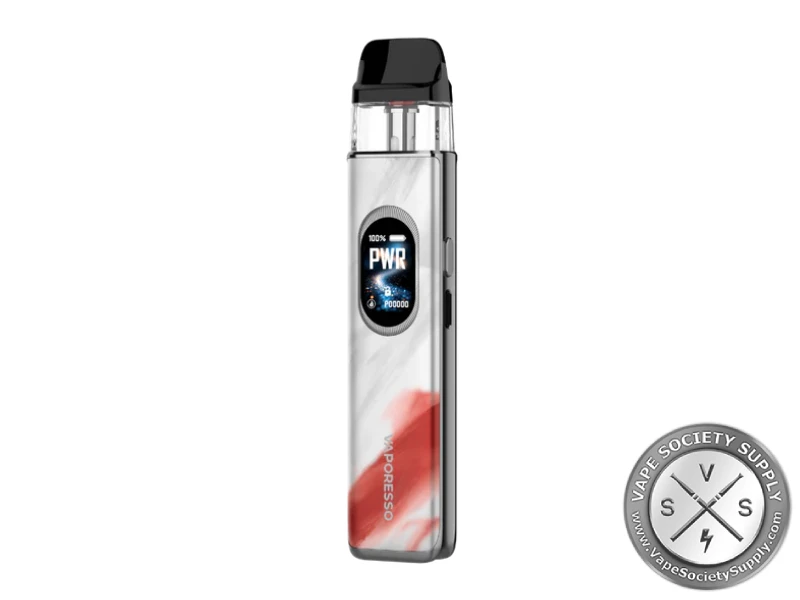 Vaporesso XROS 6 Kit Scorching Cloud pod system with artistic red and white finish