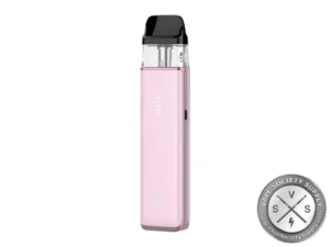 Vaporesso XROS 6 MINI Pod System in Jelly Pink with 1600mAh battery and XROS pod compatibility.