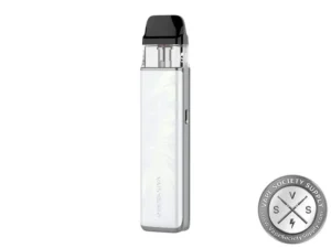 Vaporesso XROS 6 MINI Pod System in Plume White with 1600mAh battery and XROS pod compatibility.