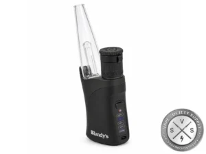 Randy's Grip Plus concentrate vaporizer with glass mouthpiece and temperature controls