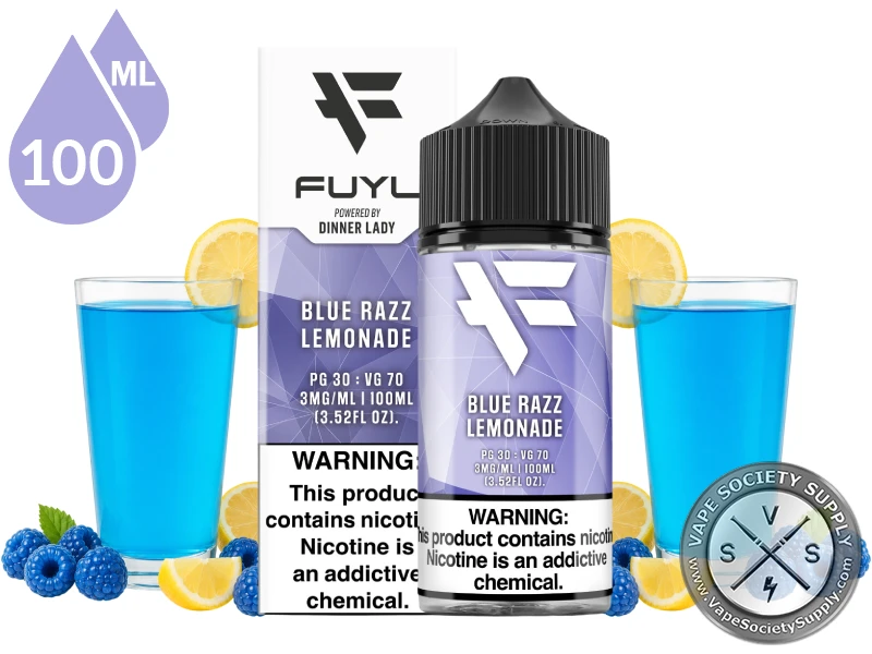 Blue Razz Lemonade FUYL By Dinner Lady 100ml blue raspberry lemonade vape juice