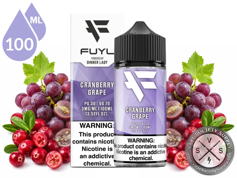 Cranberry Grape FUYL By Dinner Lady 100ml fruit vape juice