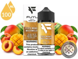 Peach Mango Watermelon FUYL By Dinner Lady 100ml tropical fruit vape juice