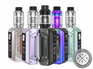GeekVape Aegis Solo 3 Built-In Battery Starter Kit available in multiple color options with 3000mAh battery and 100W output.