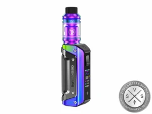 GeekVape Aegis Solo 3 Built-In Battery Starter Kit in Rainbow with iridescent finish and Z Sub-Ohm Tank.