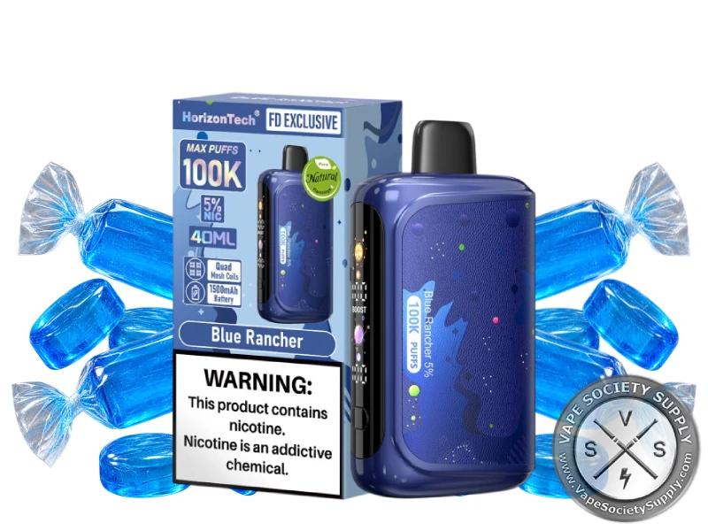 HorizonTech 100K Disposable _ 100K Puffs Blue Rancher