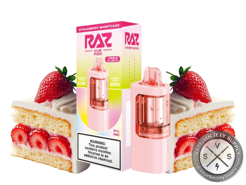 RAZ VUE 50K Disposable Pod Strawberry shortccake