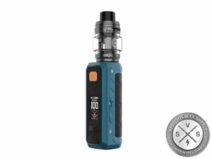 Vaporesso ARMOUR ULTRA Kit in Storm Blue with 5500mAh battery and GTi Dual Mesh coils.