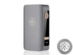 dotMod dotBox 220W V2 Box Mod in Gunmetal with full-color display and dual 18650 battery support.