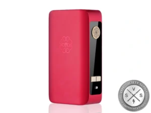 dotMod dotBox 220W V2 Box Mod in Gold Red with 220W output and 1.08-inch color display.