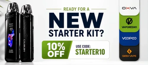 10% off starter kits and devices – use code STARTER10