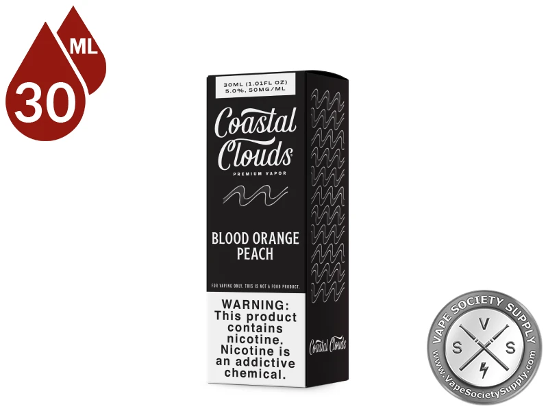 Blood Orange Peach Coastal Clouds Salt 30ml box