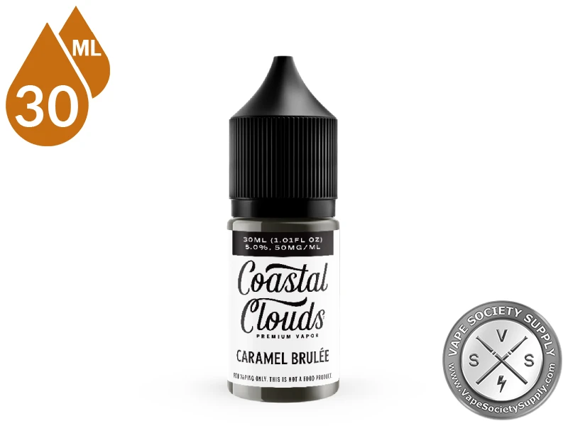 Caramel Brulee Coastal Clouds Salt 30ml bottle
