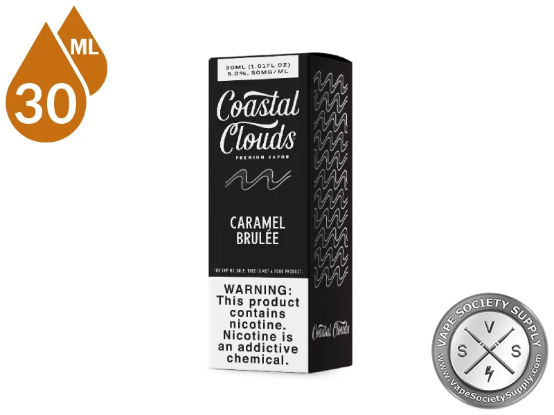 Caramel Brulee Coastal Clouds Salt 30ml box