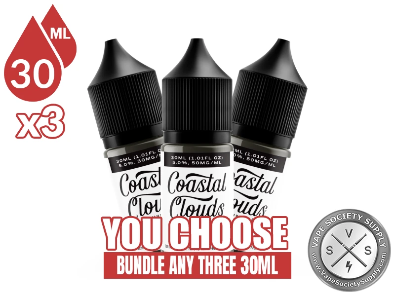 Coastal Clouds Salt Bundle 3x30ml (90ml) bundle selection