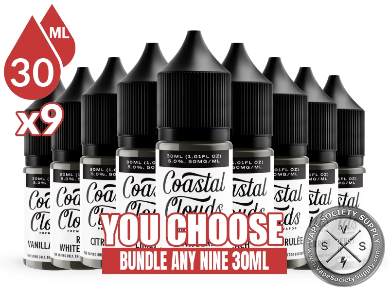 Coastal Clouds Salt Bundle 9x30ml (270ml) bundle selection