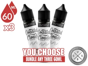 Coastal Clouds Vape Juice Bundle 3x60ml (180ml) bundle selection