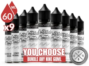 Coastal Clouds Vape Juice Bundle 9x60ml (540ml) bundle selection