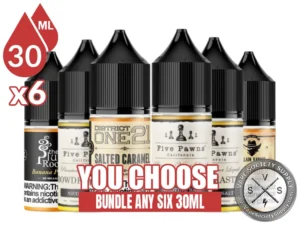 Five Pawns Vape Juice Bundle 6x30ml (180ml) bundle selection