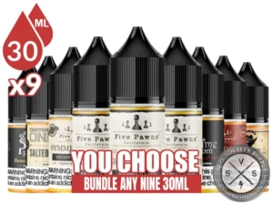 Five Pawns Vape Juice Bundle 9x30ml (270ml) bundle selection