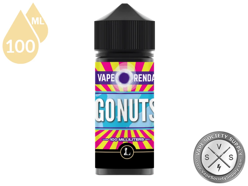 Go Nuts Vape Orenda e-liquid bottle and retail packaging