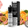 Passion Fruit Orange Guava Coastal Clouds 60ml bottle and box with passion fruit, oranges and guava