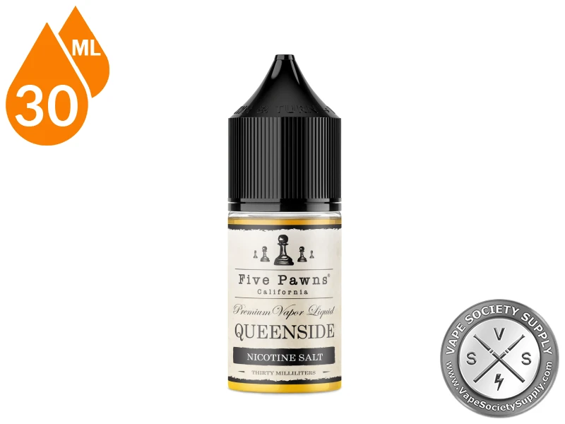 Queenside Salt nicotine salt bottle and retail packaging