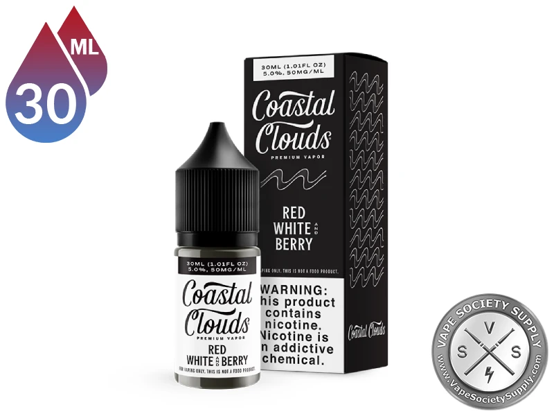 Coastal Clouds nicotine salt bottle and product details
