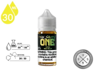 Straw Razz Melon THE SALTY ONE 30ml bottle, front label