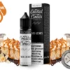 Tres Leches Coastal Clouds 60ml bottle and box with tres leches cake, a pitcher of milk and vanilla