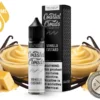 Vanilla Custard Coastal Clouds 60ml bottle and box with vanilla custard, vanilla beans and vanilla flowers